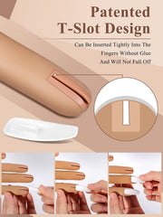 LIONVISION nail tips never fall lock demonstrates secure tip attachment during practice