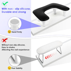 LIONVISON manicure arm rest dimensions image shows compact footprint for small spaces