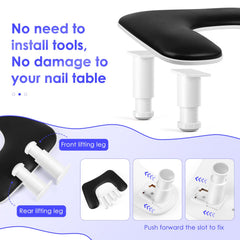 LIONVISON manicure arm rest non-slip pad stabilizes on any surface