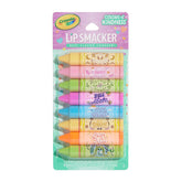 Lip Smacker Crayola Party Pack front view showcases vibrant balms for playful lips.