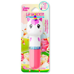 Lip Smacker Lippy Pals Unicorn balm with open cap offering hydrating, playful lip care.