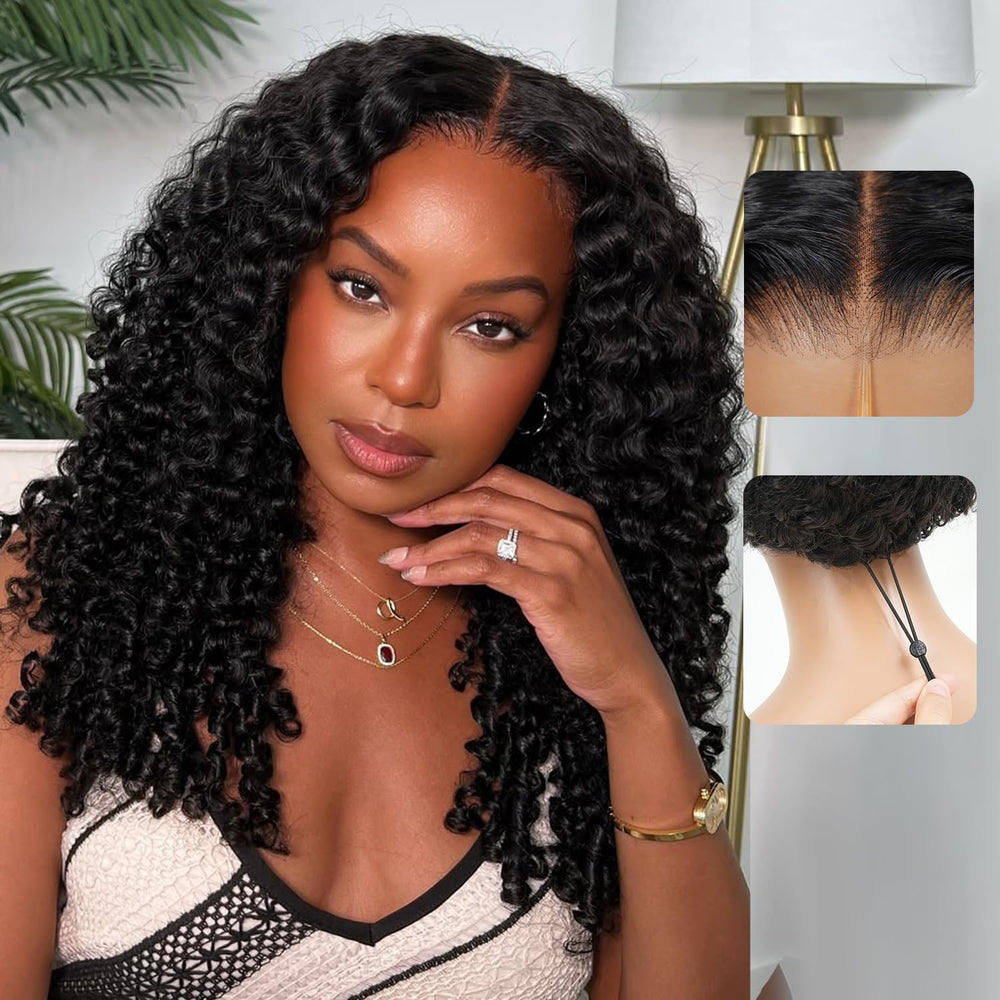 Liqusee Burmese curly wig spiral-ends offer natural bounce and volume.