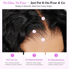 Liqusee 7x6 HD lace front blends for an undetectable scalp.