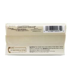 Lirio Dermatologico bar soap glycerin droplets image emphasizing skin-softening and moisturizing properties