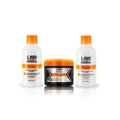 Liss Expert Stem Cells smoothing treatment bottle delivering frizz control and professional shine.