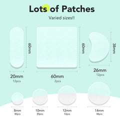 LitBear 12mm patch covers larger spots with breathable hydrocolloid protection.