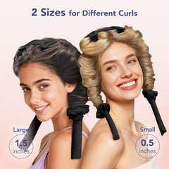 LitBear heatless curls overnight small rod for defined curls and tighter waves