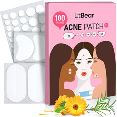 LitBear large 8mm patch close-up showing precise small blemish coverage