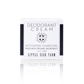 Little Seed Farm deodorant cream with charcoal jar for odor control.