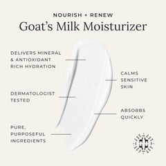 Little Seed Farm ingredients label highlights goat's milk and argan oil.