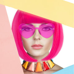 LIULIUBTY colorful cosplay wig with multicolor tones for standout party looks.