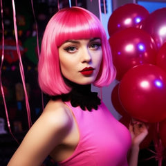 LIULIUBTY short bob wig with soft touch and breathable fibers for all-day comfort.