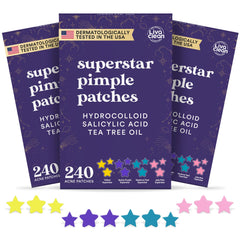 Livaclean star patch 14mm yellow covers blemishes and absorbs oils for clearer skin.