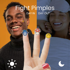 LivaClean Superstar Trippy edition color and shapes highlight teen friendly acne patches