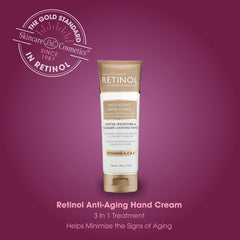 LIVAURA Retinol hand cream on nails and cuticles promotes conditioned nails.