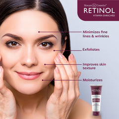 LIVAURA retinol cleanser label highlights USA-made quality and vitamin A