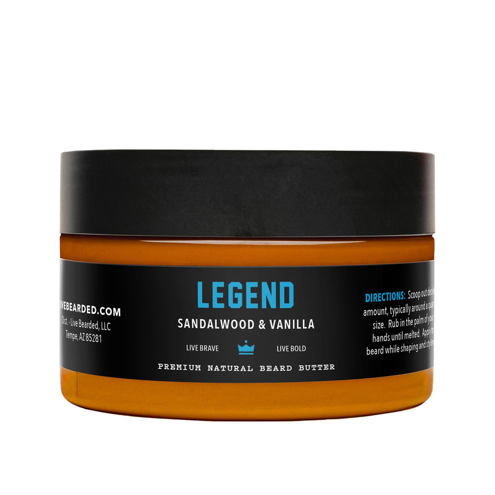Live Bearded beard butter Legend scent bottle pour for quick daily moisture