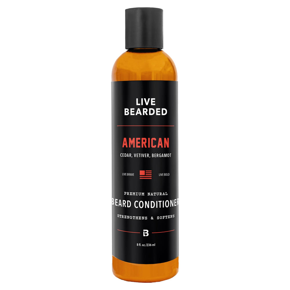 Live Bearded Beard Conditioner bottle front showing softer, healthier facial hair