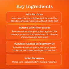 Hueguard applied on the face delivering light-medium coverage with radiant finish