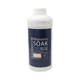 Living the Good Life Naturally magnesium soak bottle front for calm, at-home relaxation.
