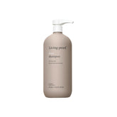 Living Proof No Frizz Shampoo bottle front view demonstrates frizz control and shine.