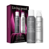Living Proof Presenting Double the Clean original dry shampoo bottle closeup for oil control