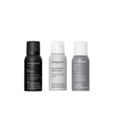 Living Proof travel-size dry stylers bundle packaging for easy on-the-go styling kit.