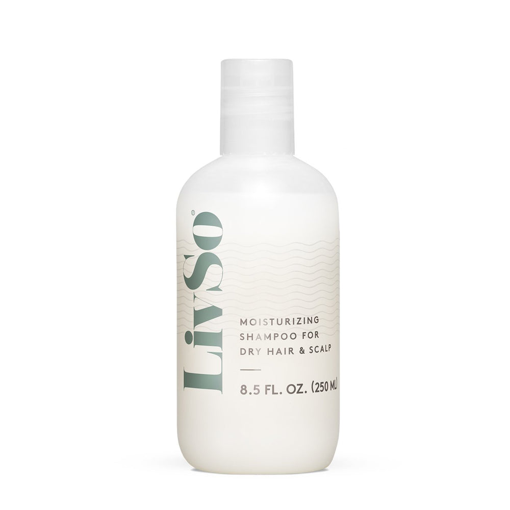 LivSo Moisturizing Scalp Shampoo bottle front promotes hydration for dry hair