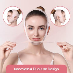Lixuee Chin Strap night-wear demonstrates comfortable sleep with gentle jawline support.