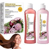 LMDGDS Onion Biotin and Rosemary Shampoo bottle shows silicone-free cleansing for daily hair refreshment.
