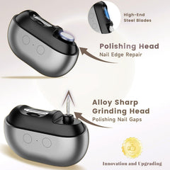 Lmipki USB-C rechargeable battery for mess-free, on-the-go trimming.