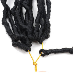 LMZIM soft locs handmade curly texture close-up showing natural blend