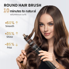 LNSTN Blow Dryer Brush attachments switch heads for versatile styling options.
