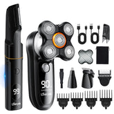 Loarysk head shaver with 5D floating heads for smooth contouring