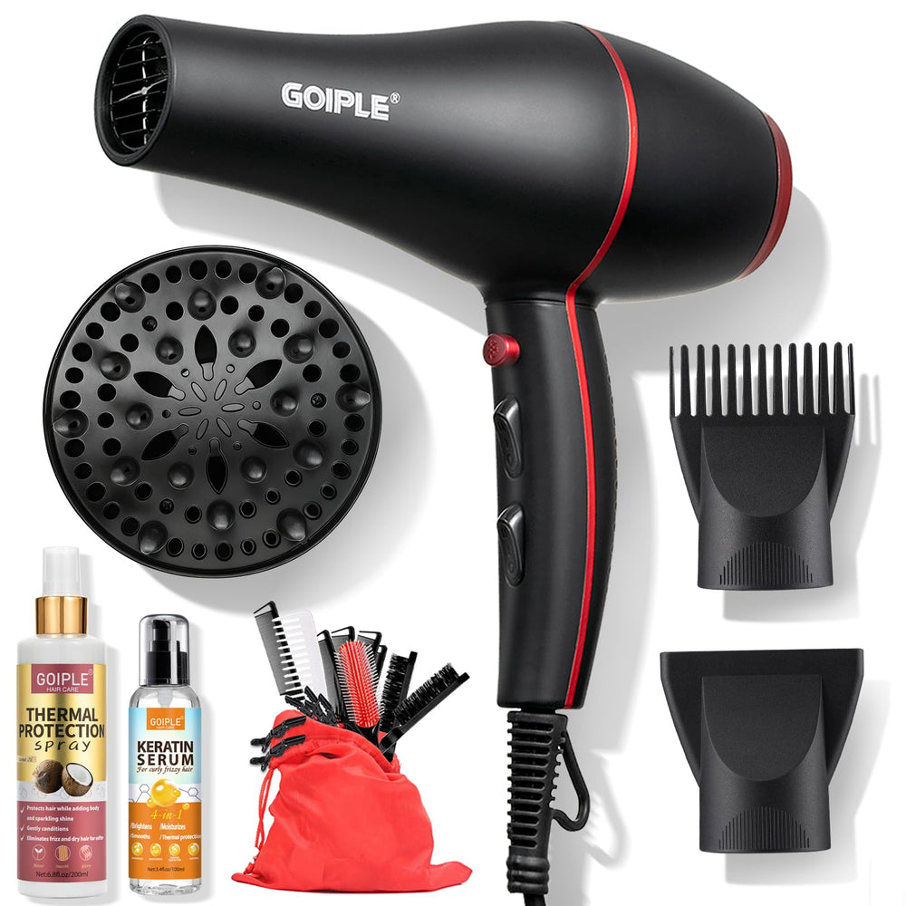 Lockmio 21Pcs hair dryer kit with nozzle for precise drying and styling
