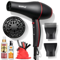 Lockmio 21Pcs hair dryer kit with nozzle for precise drying and styling