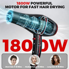 Lockmio hair dryer nozzle concentrates airflow for smooth, targeted styling