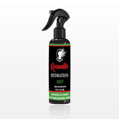 LOCLICIOUS rose water hair mist applied to damp hair for refresh and frizz control