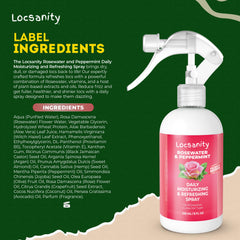 Locsanity rosewater peppermint hair visual highlights refreshing scent