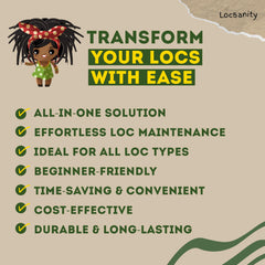 Locsanity sisterlocks microlocks kit for even parts and neat lines.
