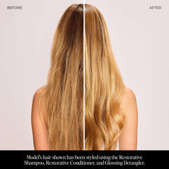 LolaVie Shampoo foam lathers gently while helping repair the look of damage.