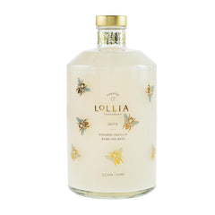 LOLLIA Wish Bubble Bath vanilla bean bubbles create a soothing, aromatic bath ritual.