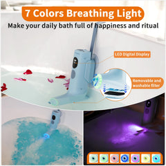 lollyes Bath Jets tub bubble mode blue — soft bubbles for full-body relaxation