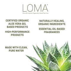 Loma Moisturizing Shampoo lather closeup highlighting hydration and shine.
