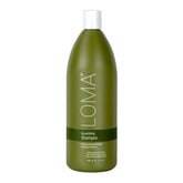 LOMA Nourishing Shampoo bottle front showing moisture-boosting formula.