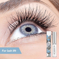 Lomansa Lash Lift Glue closeup highlights latex-free, gentle bonding for sensitive skin.