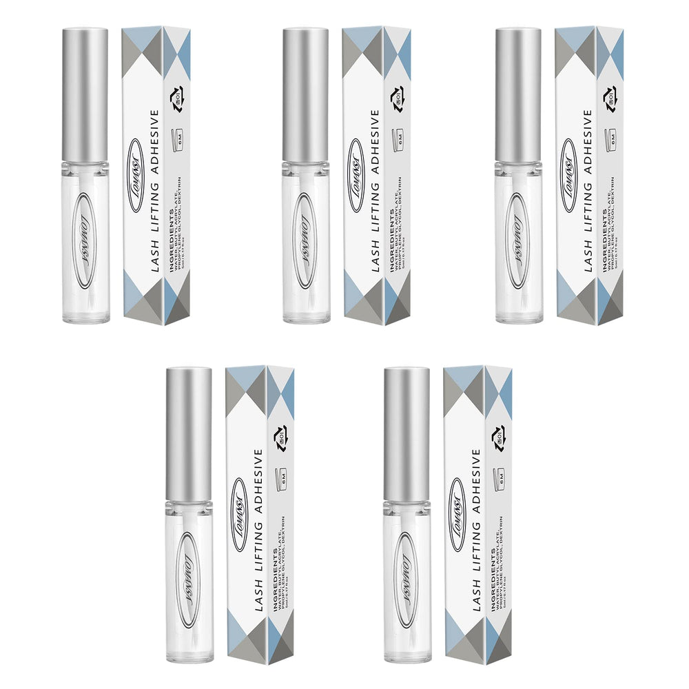 Lomansa Lash Lift Glue Adhesive pack shows quick tack for efficient curl applications.