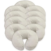 London Linens natural face cradle cover close-up highlighting plush softness for client comfort