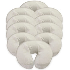 London Linens natural face cradle cover close-up highlighting plush softness for client comfort