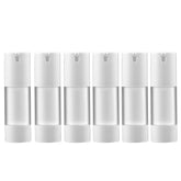 Longway 1oz airless bottle with closed cap for secure travel-ready storage.
